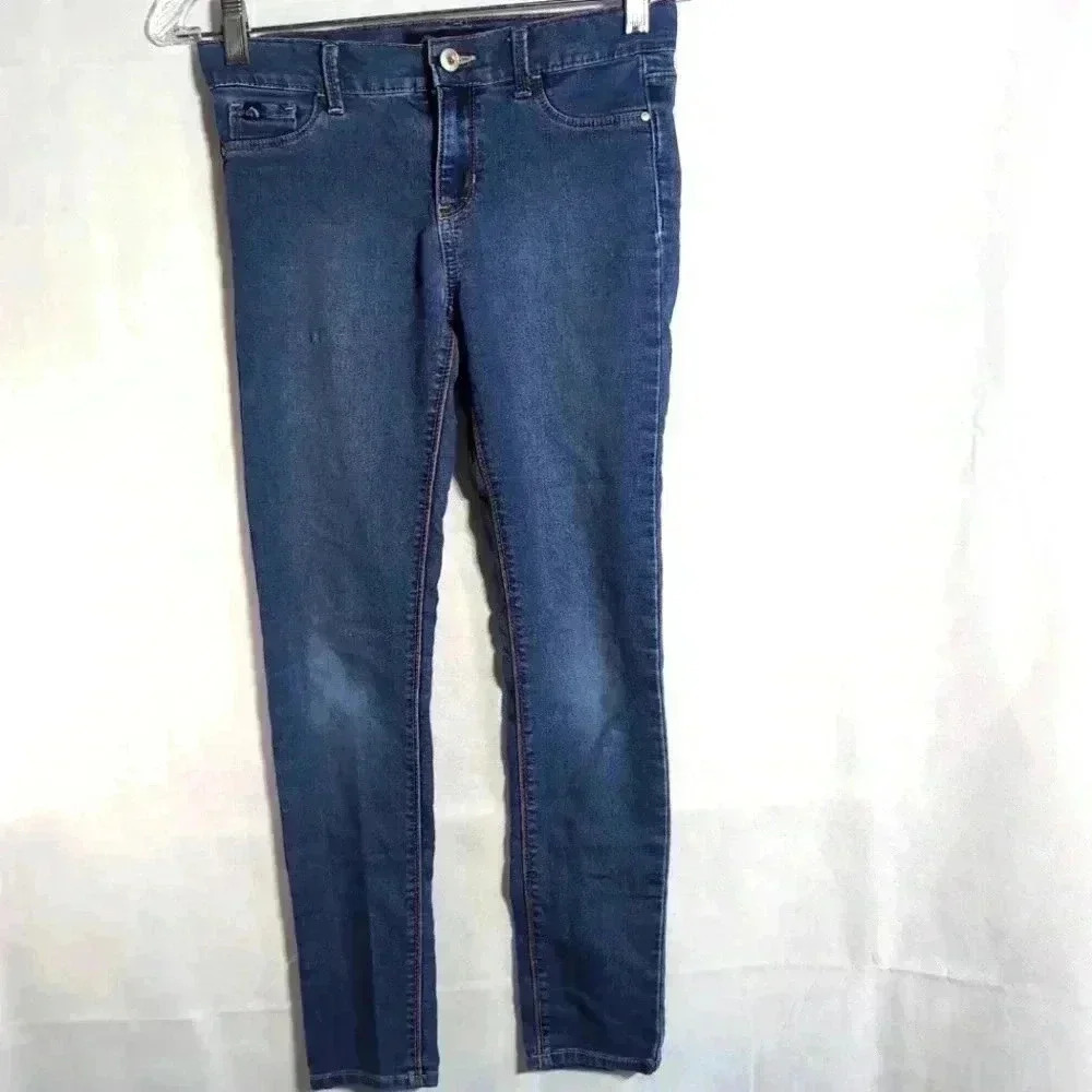 Girls Jordache Denim Blue Jeans Super Skinny sz 12 Slim